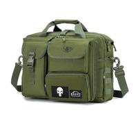 Bagzy Sacoche Tactique Bandoulière Militaire Homme - Malette Oxford MOLLE pour Business et Survie - Sac Ordinateur 17 Pouces