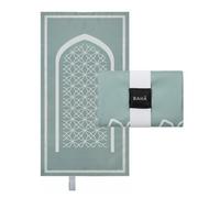 BAHĀ Tapis de prière portable | Tapis de prière de voyage, tapis de prière pliable pour musulmans, cadeau parfait musulman (vert mousse)