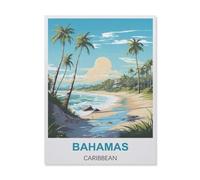 Bahamas Caraïbes，Puzzle 1000 Pièces, Puzzles en Papier, Jouets Éducatifs pour Enfants Adultes Cadeau d'anniversaire（50x70cm）-ID92