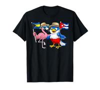 Bahamas Cuba Racines Drapeau Bahamien Fier Héritage Cubain T-Shirt