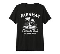 Bahamas Social Club Nassau Vacances 2026 T-Shirt Haut de Gamme
