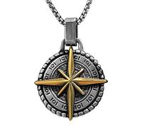 bahamut Collier avec pendentif en forme de dieu du soleil pour homme, femme, garçon, en acier inoxydable, bijou de protection pour homme