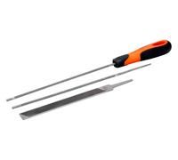 Bahco 168-COMBI-4.8 Jeu de limes pour tronçonneuse, manche Ergo, 200mm Ø 4,8mm 1 pc