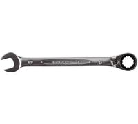 Bahco Clé mixte à cliquet 1RM-18 coudée, tête à fourche 15° – Ouverture 18 mm