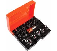 Bahco 2058S26 Coffret clés à cliquet/douilles 26 pièces (Import Grande Bretagne), Orange