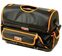Bahco Sac à outils 4750FB1-19B ouvert avec option de rabat, noir/orange 19"