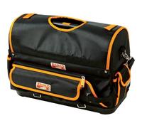 Bahco Sac à outils 4750FB1-19B ouvert avec option de rabat, noir/orange 19"