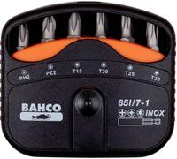 Bahco 65I/7-1 Jeu dembouts 7 pièces cruciforme Phillips, vis Pozidriv, 6 pans extérieurs (TX)