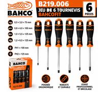 Bahco – Jeu de tournevis Bahcofit 6 pièces