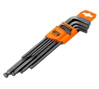 Bahco BE-9770 Métrique Long Balle Fin Hexagonale L-CLÉ SET, 9 Pièce BAH9770