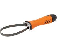 Bahco BE62155 Clé à ruban pour filtre à huile, poignée en caoutchouc, 100 - 155 mm