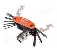 Bahco Jeu Tournevis Multifonction 17 Outils Poche Étui Canvas BKE850901