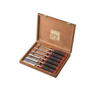 Bahco Bord Biseauté Bois Burin Set 6 Pièce En Rangement Boite BAH434S6