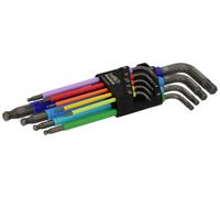 Bahco C1997LM/9P 6 pans intérieurs Jeu de clés mâles coudées 1.5 mm, 2.0 mm, 2.5 mm, 3.0 mm, 4.0 mm, 5.0 mm, 6.0 mm, 8 mm, 10.0