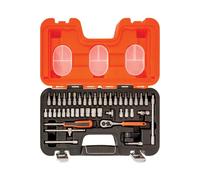 Bahco Coffret Metric 1/4" Douilles Et Embouts 46 Pièces 6 Pans S460