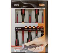 Bahco Ergo pour électricien Jeu de tournevis 5 pièces vis à fente, cruciforme Phillips