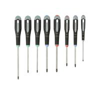 Bahco Ergo Screwdriver Set 8 Pièce Confort Poignées Assortiment Set BE-9872