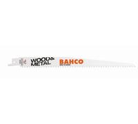 Bahco Jeu de lames de scie sabre bimétal Sandflex pour bois et métal, 6 dents au pouce, 300 mm - 5 pcs/conditionnement au détail - 3940-300-6-SL-5P