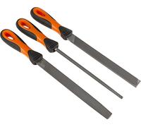 BAHCO Jeu de limes ERGO™ pour piqûre demi-douce de 200 mm - trois unités