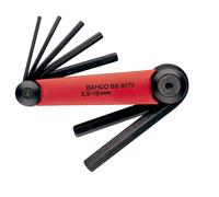 Bahco JEU DE TOURN. D'ANGLE, 7 PCS, 6 PANS, BRUNIS - BE-9776