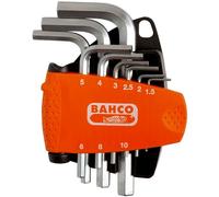 Bahco JEU DE TOURN. D'ANGLE, 9 PCS, 6 PANS, NICKELÉS - BE-9878