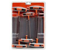 Bahco Jeu de 6 tournevis hexagonaux Allen avec manche en T, 3-10 mm