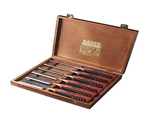 Bahco Juego de formones con mango de goma de 6-26 mm (6 pièces / boîte en bois) - Ref: 424P-S6-GER - Unid: 1