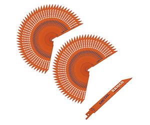 BAHCO Juego de hojas de sable bimetal Sandflex® para cortar metales pesados - Ref: 3940-150-8/12-ST-100P - Unid: 1
