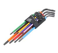 BAHCO Lot de 9 clés Torx longues avec code couleur