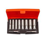 Bahco Métrique Douille Profonde Set 10 Pièce 0.6cm Clé Polypropylène Étui S0810L