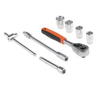 Bahco S160AF, Jeux de Douilles Multicolore, 1/4