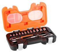 Bahco S160AF, Jeux de Douilles Multicolore, 1/4