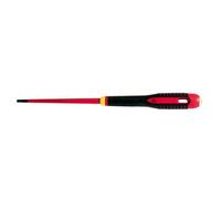 Bahco Tournevis ERGO Slim isolé VDE pour vis à fente avec manche tri-matière, 0,6 mm x 3,5 mm x 100 mm - BE-8230SL