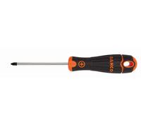 Bahco Tournevis Pozidriv BahcoFIT avec poignée en caoutchouc, PZ2 x 125 mm - B193.002.125