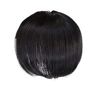 Bahderaus la Perruque de Cheveux Humains avec une Frange Augmente la Quantité de Cheveux Sur le Dessus de la TêTe pour Couvrir le Postiche de Cheveux Blancs A