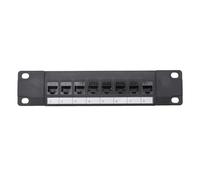 Bahderaus Panneau de Brassage CAT6 Direct à 8 Ports RJ45 Adaptateur de Câble RéSeau Prise Ethernet Cadre de Distribution