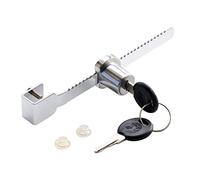 Bahderaus Serrure de vitrine Serrure pour porte coulissante en verre Serrure à cliquet Serrure Cabinet en verre de sécurité 2 clés