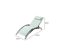 CONCEPT USINE - Lot de 2 Transats Ajustables et Empilables | Bain De Soleil Chaise Longue d'Extérieur Confortable | Bahia Vert Pastel| Textilène | Réglable 6 Positions | Jardin Terrasse Plage Piscine