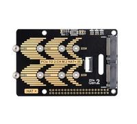 BAHJKASD Adaptateur PCIe Zu-2 canaux pour 5 cartes d'extension doubles Améliore les performances d'accès aux données