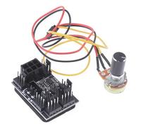 BAHJKASD Boîtier de refroidissement à 8 ports - Contrôleur de ventilateur pour un refroidissement efficace - Compatible avec les ventilateurs 3 broches/4 broches - Bloc d'alimentation 6 broches