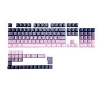 BAHJKASD Jeu de touches ergonomiques OEM Hauteur avant Imprimé Double Shot Capuchon de touches avec traversées pour claviers mécaniques