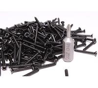 bahnwaren 0004 Lot de 200 vis à bois cruciformes 2 x 16 mm + embout WERA H0 M