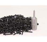 bahnwaren 0005 Lot de 200 vis à bois cruciformes 1,4 x 10 mm + embout WERA H0 K