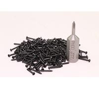 bahnwaren 0006 Lot de 200 vis à bois cruciformes 1,0 x 8 mm + embout WERA H0 K
