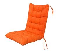 BAHULA Coussin de chaise à dossier haut, pour patio, extérieur, recliner doux, avec dossier, pour l'intérieur, le bureau, la maison, orange, 45 x 100 cm