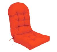 BAHULA Coussin de Chaise berçante en Plein air, Coussin épais et Coussin de siège avec Cravates, résistant à l'eau pour Le Patio, Porche intérieure en Bois Rocker Chairs Cushions,Orange,50x110cm