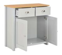 Bahut,Commode - Armoire de stockage,Pour cuisine/salon,Buffet Bas Gris 79x35x81 cm@EU22530621