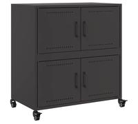 Bahut,Commode - Armoire de stockage,Pour cuisine/salon,Buffet Bas noir 68x39x72 cm acier@EU41639960