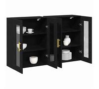 Bahut/Commode couloir - Noir SWEETY Cabinets muraux 2 pcs - Chêne noir 69 5x34x90cm CL32298573579