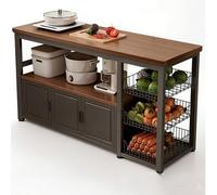Bahut Cuisine/Meuble De Rangement De Salon, Buffet Grande Capacité Avec Rangement, Meuble D'appoint for Salle à Manger, Salon, Cuisines;buffet Cuisine Rangement(Black,120x40cm/47.24x15.74in)